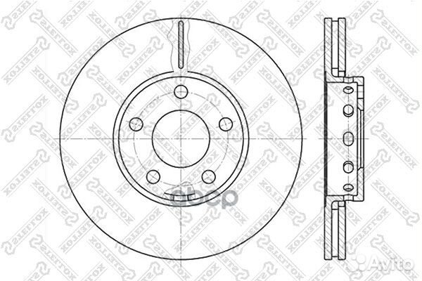 6020-4743V-SX диск тормозной передний 10 отв A