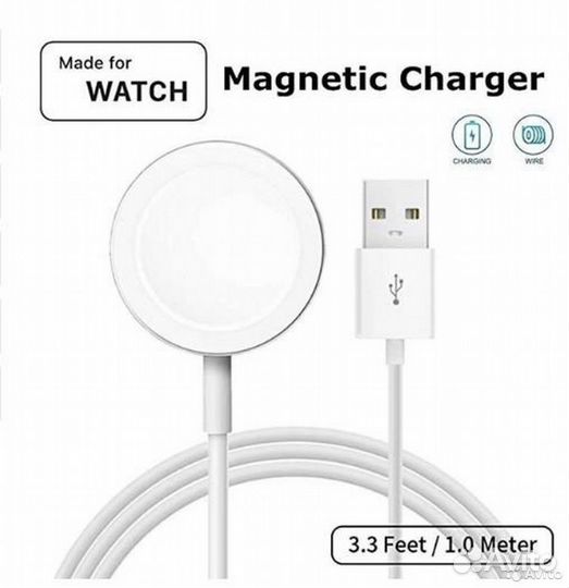 Беспроводная зарядка Apple Watch Series 1 2 3 USB