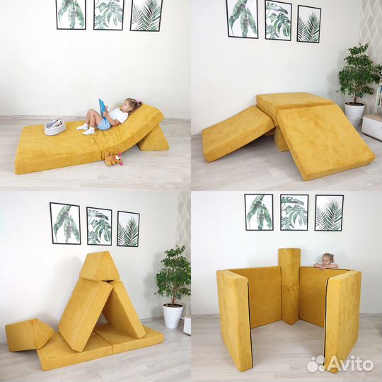 Детская кровать диван трансформер игровой комплекс