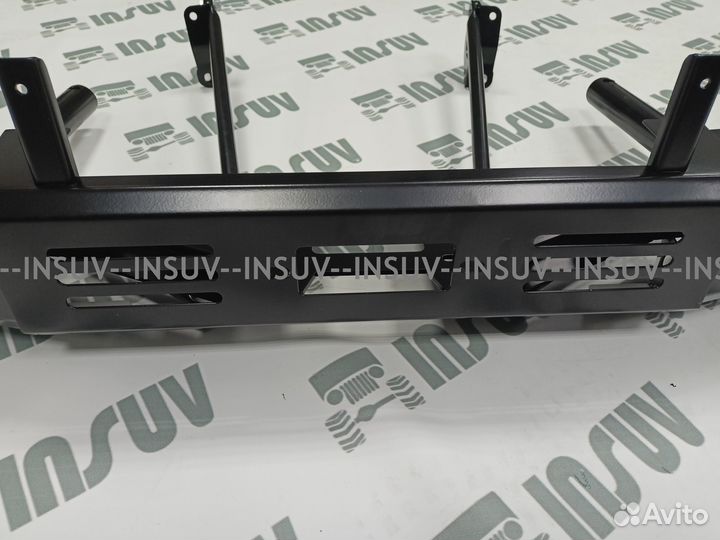 Силовой бампер передний Нива (с площадкой лебедки)