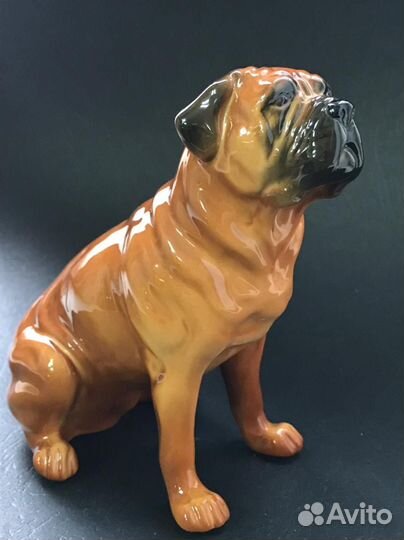 Бульмастиф фарфоровая статуэтка собаки