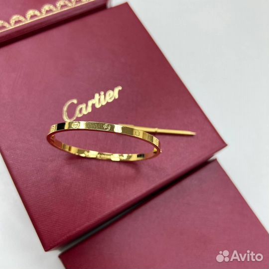 Браслет Cartier Love(жёлтое золото)