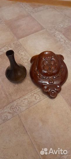 Кашпо и графин,керамика СССР