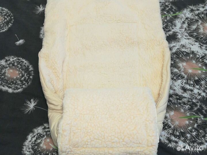 Конверт зимний на овчине в коляску