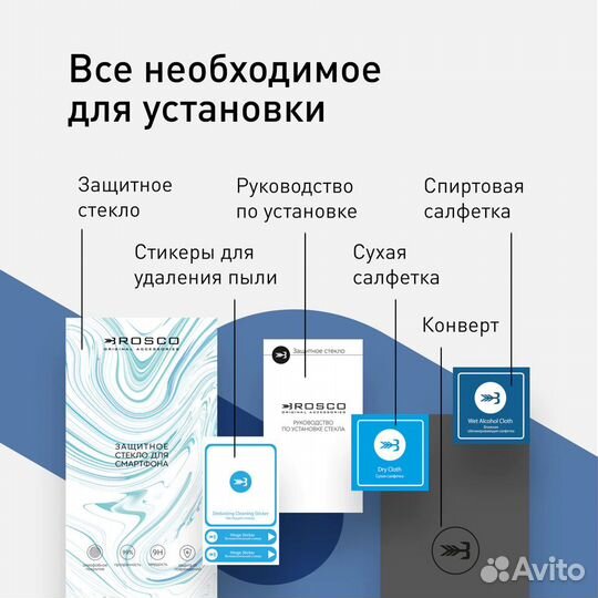 Защитное стекло brosco ZTE A71 (олеофобное, 9H)