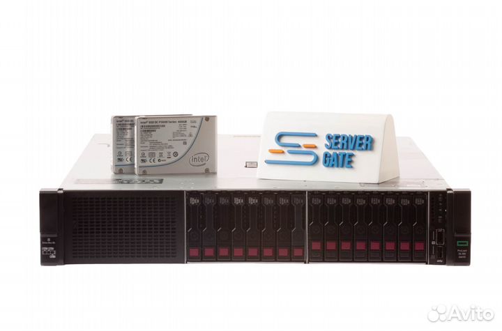 Сервер HP DL380 Gen10 8SFF+8NVMe 2xGold 6150 256GB