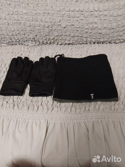 Шарф-Манишка, перчатки