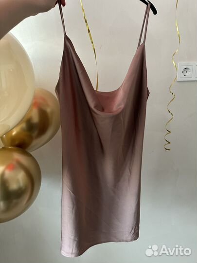 Вечернее шелковое платье