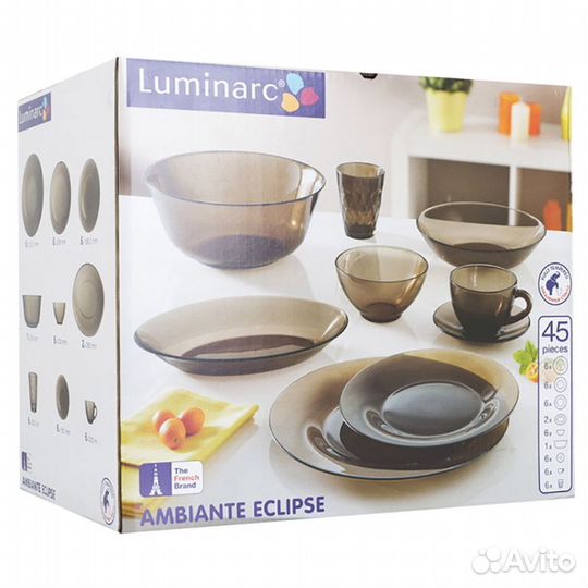 Столовый сервиз Luminarc Ambiante Eclipse 45пр