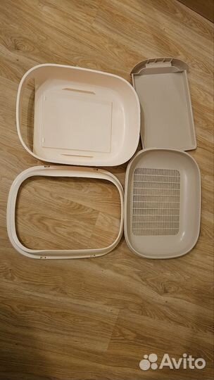 Лоток для кошек с выдвижным поддоном и сеткой