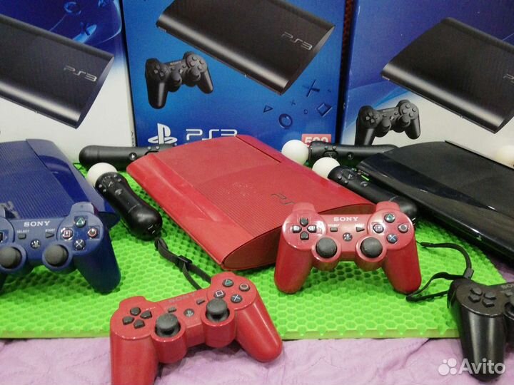 Sony PS3 (500GB) Super Slim Прошитая + 69 Игр