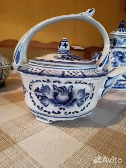 Фарфоровая посуда гжель СССР