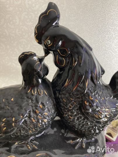 Копилка Майолика Старая Гжель антикварная