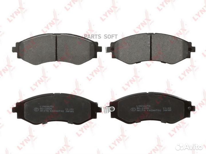 Lynxauto BD1808 Колодки тормозные дисковые перед п