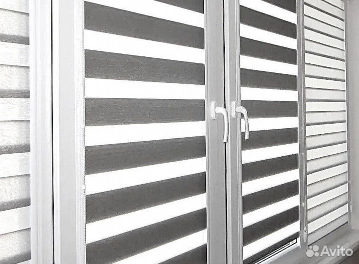 Рулонные шторы день-ночь