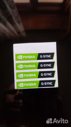 Наклейка nvidia GeForce RTX и G-sync