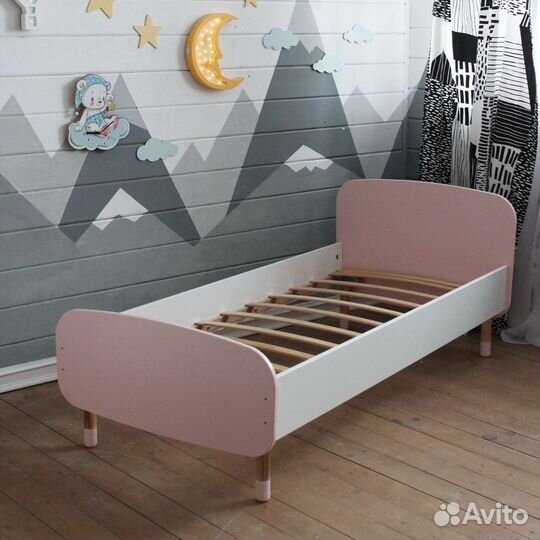 Детская кровать розовая принцесса