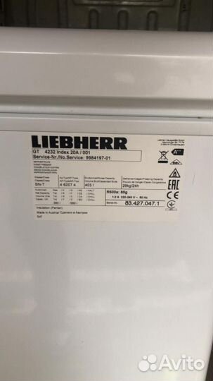 Liebherr морозильный ларь GT4232 бу