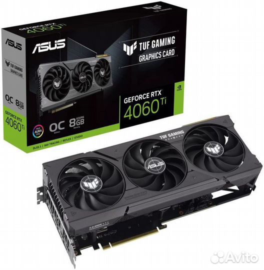 Видеокарта asus TUF-RTX4060TI-O8G-gaming