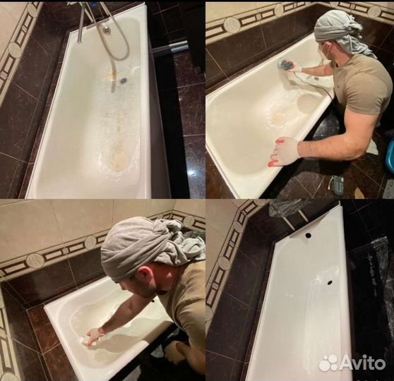 Реставрация ванн жидким акрилом. Качество