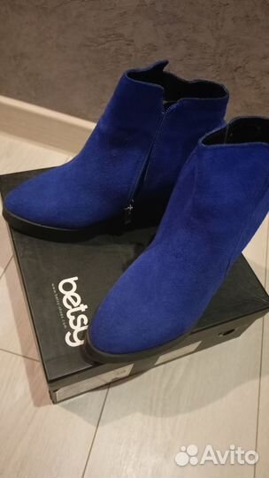 Ботильоны натуральная замша 39