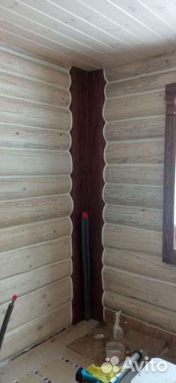 Герметизация срубов/Тёплый шов/покраска/шлифовка