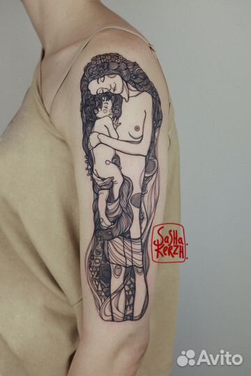 Татуировки от мастера художника в стиле графика, г