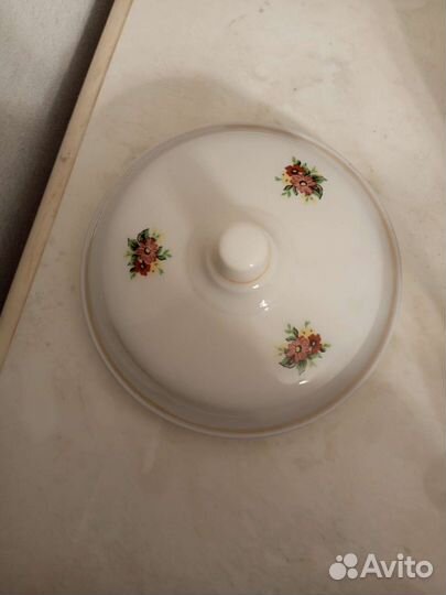 Масленка фарфор СССР
