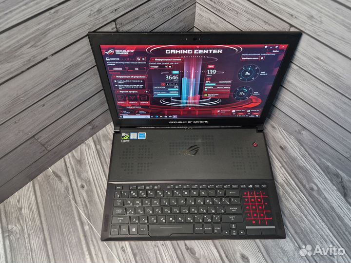 Asus ROG zephyrus GX501Vi I7 / 16 / GTX1080 8гб