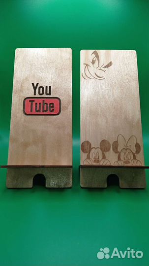 Подставка для телефона из дерева