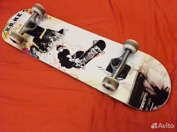 Скейтборд bone Skaterboy, легкий, унисекс