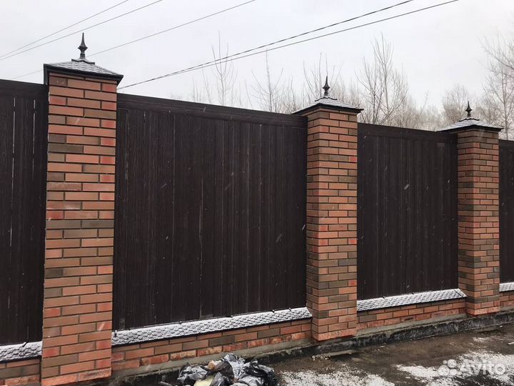 Колпак для защиты забора 1,5х1,5 кирпича