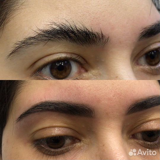 Архитектура и окрашивание бровей, окрашивание ресн
