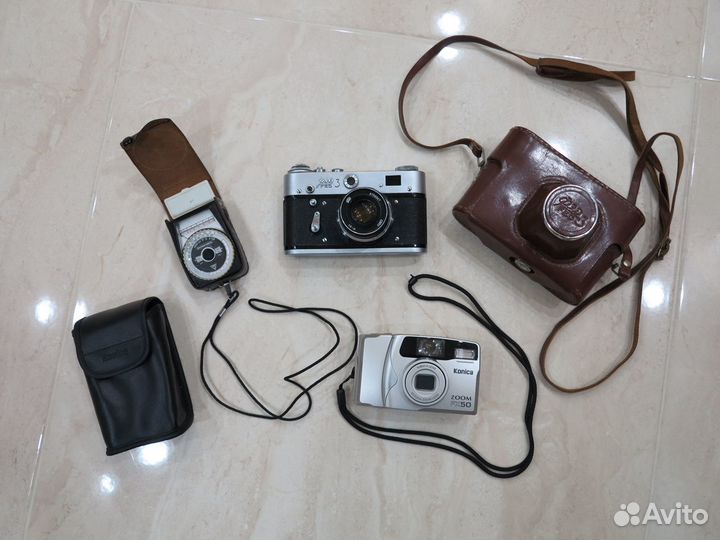 Фотоаппарат фед 3 фотоэкспонометр СССР Konika