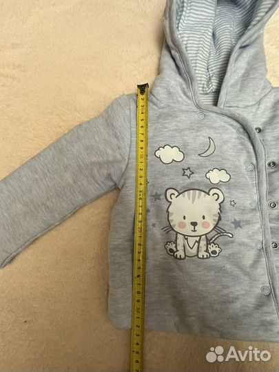 Голубая толстовка 74