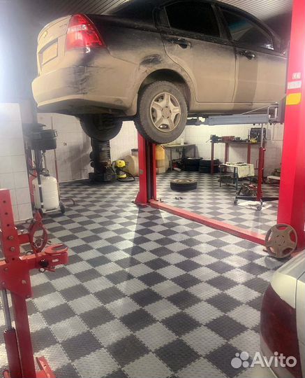 Модульный пол для гаража