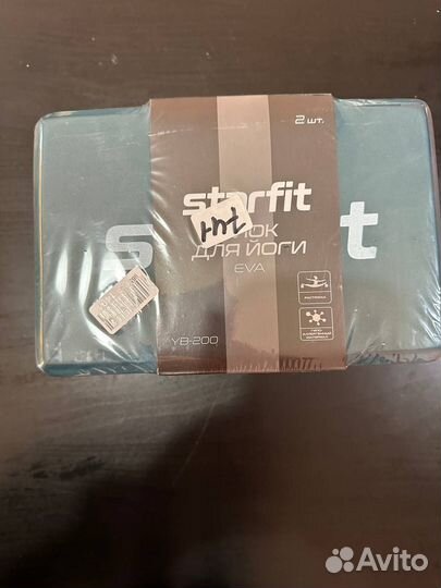 Блок для йоги starfit, изумрудный, 2 шт