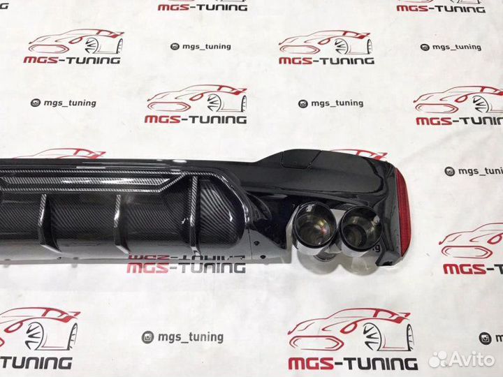 Диффузор M5-CS Под карбон BMW 5 G30 + Akrapovic