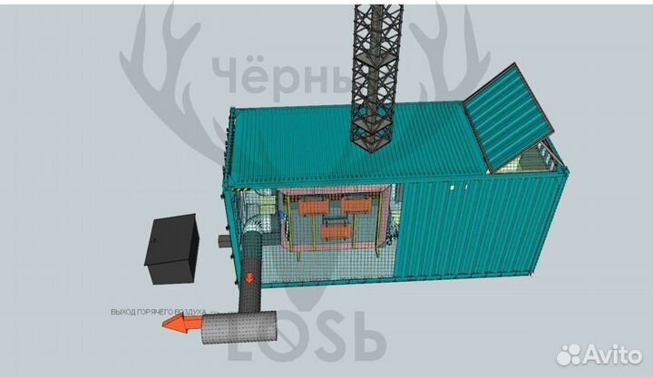 Модульная котельная пеллетная 350-400 кВт