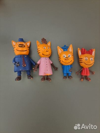 3 Кота набор фигурок