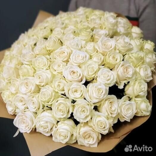 Букет из 71 белой роз Новосибирск