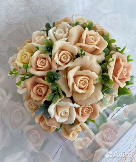 Букет из мыла. Мыло ручной работы. Розы из мыла