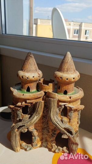 Декорации для аквариума здания