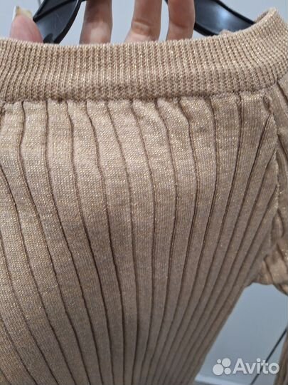 Платье лапша миди с люрексом 42