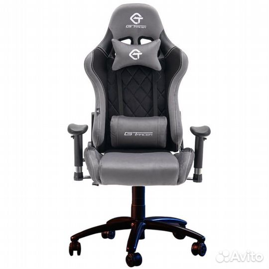 Игровое, геймерское компьютерное кресло велюр