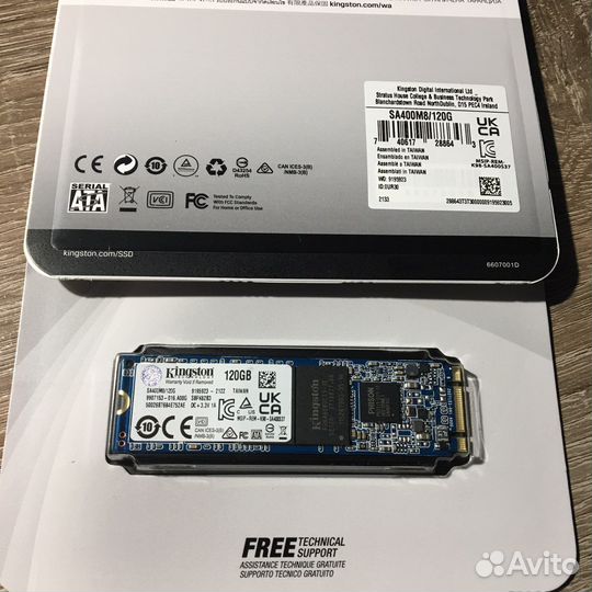 SSD M.2 SATA 120 гб