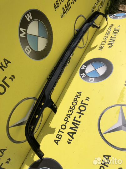 Mercedes W222 S222 AMG пакет Юбка бампера задняя