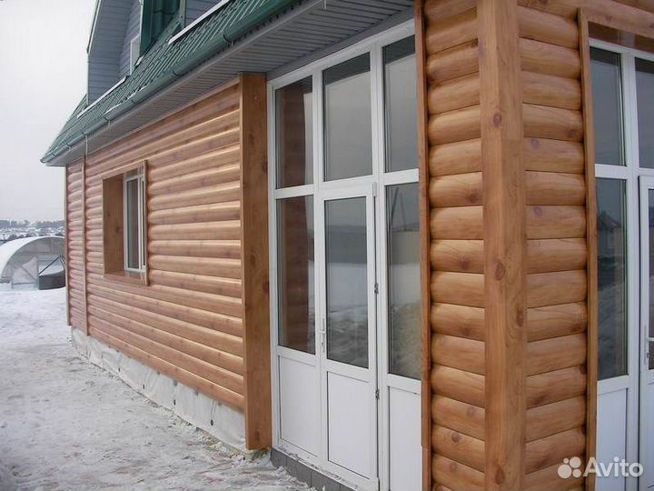 Металлический сайдинг Гранд Лaйн Блок-хаус