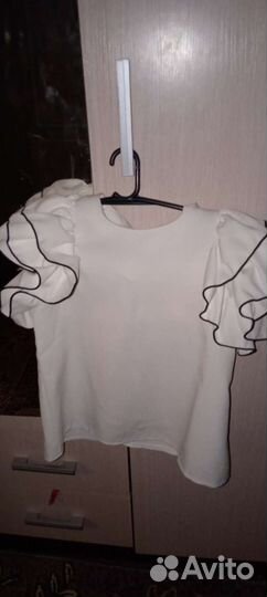 Блузка белая школьная134