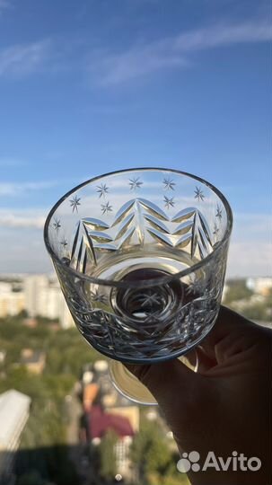 Фужеры шампанки Снежинка Иванов СССР